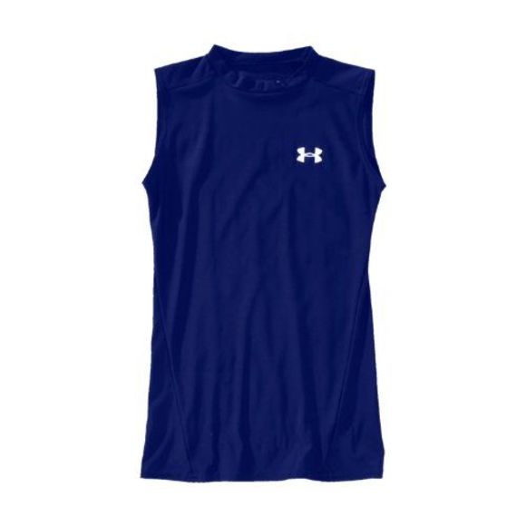 📦 NEW Boy's Size YLG UNDER ARMOUR Sleeveless Tank Top/Tee Blue 1202689-400 - Picture 1 of 2